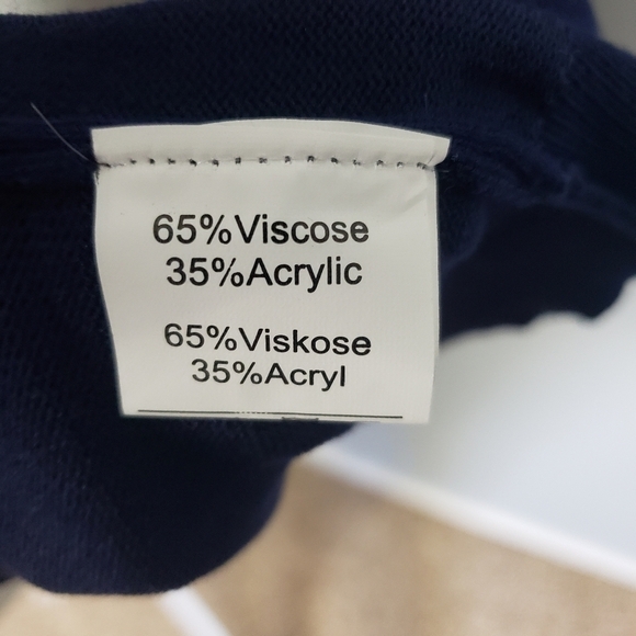 GRACE KARIN Duster Cardigan Sz S Navy Blue Soft Stretchy Normcore - Picture 7 of 7